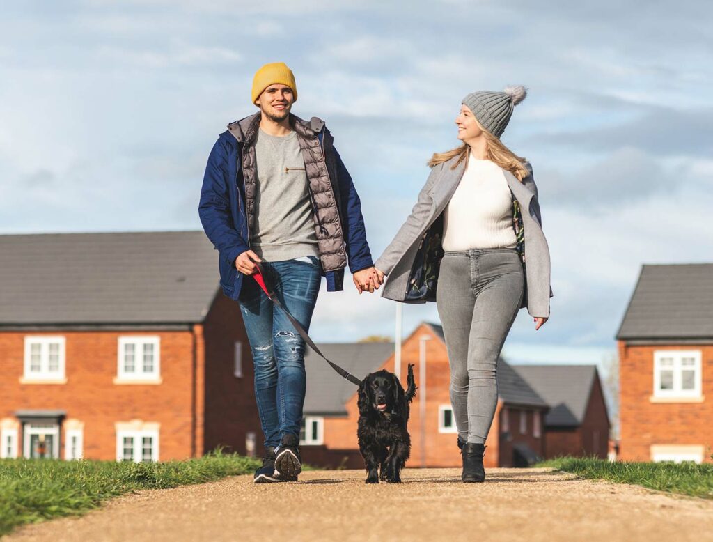 Walking in a new estate