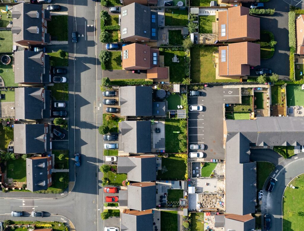 Overhead street view